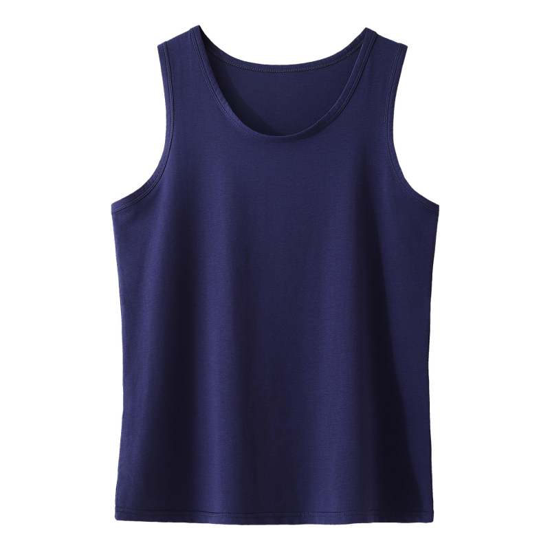 Lyocell безръкав потник за лято, лек плат, кръгло деколте, спортен стил, 30–50% Lyocell