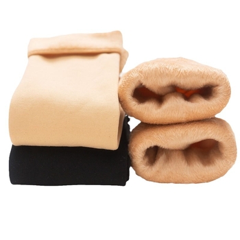 Unisex čarape za zimu s podijeljenim prstima, fleece unutra, debele i tople, srednje duljine, od poliestera