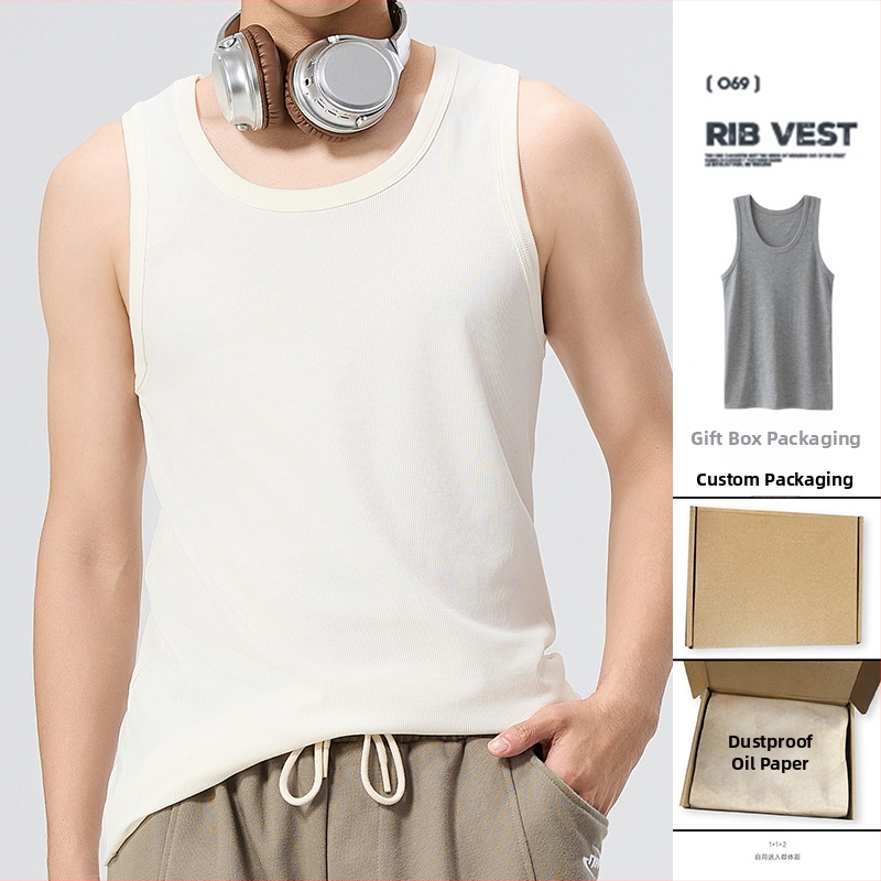 Безръкав потник с рибена плетка — Modal-вискоза смес (90–95%), дебел плат 251–300 г/м², кръгло деколте (Пролет 2025)