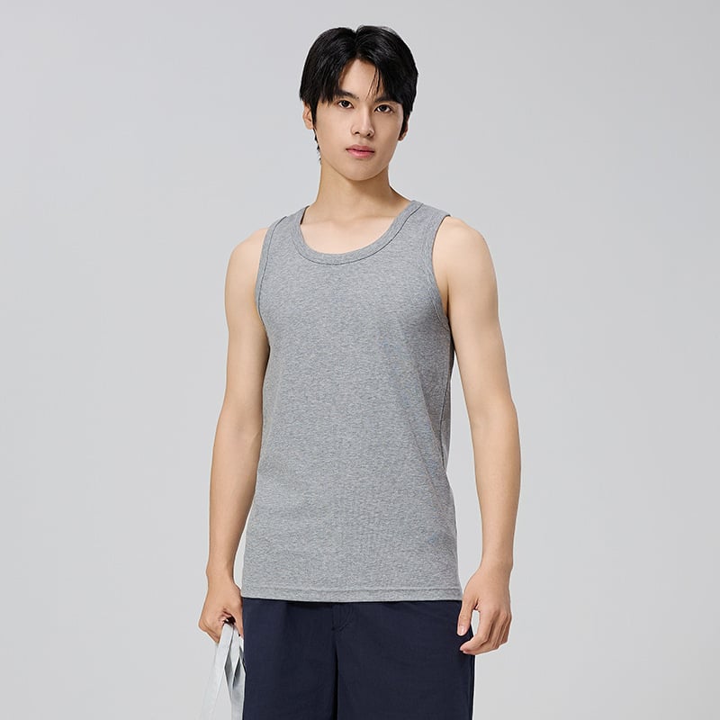 Безръкав потник с рибена плетка — Modal-вискоза смес (90–95%), дебел плат 251–300 г/м², кръгло деколте (Пролет 2025)