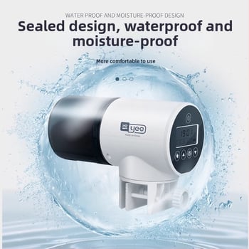 yee automata haltáp etető időzítővel, műanyag burkolat, nagy kapacitású akváriumhoz koi és aranyhalak számára