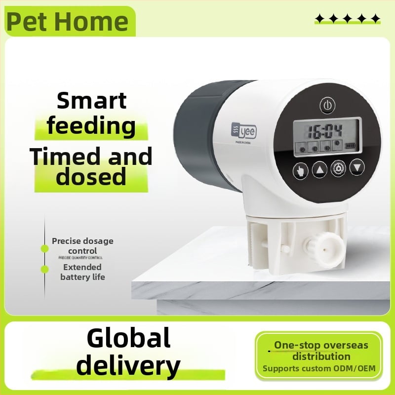 yee automata haltáp etető időzítővel, műanyag burkolat, nagy kapacitású akváriumhoz koi és aranyhalak számára