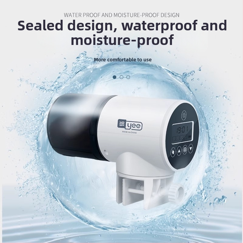 yee automatický kŕmič na ryby s časovačom, plastové telo, veľká kapacita, pre koi a zlaté ryby v akváriu