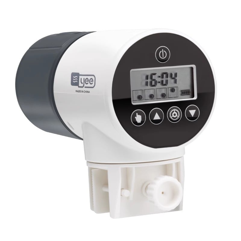 yee automata haltáp etető időzítővel, műanyag burkolat, nagy kapacitású akváriumhoz koi és aranyhalak számára