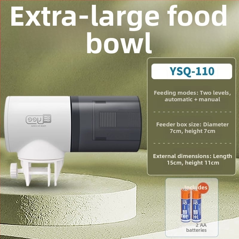 yee automata haltáp etető időzítővel, műanyag burkolat, nagy kapacitású akváriumhoz koi és aranyhalak számára