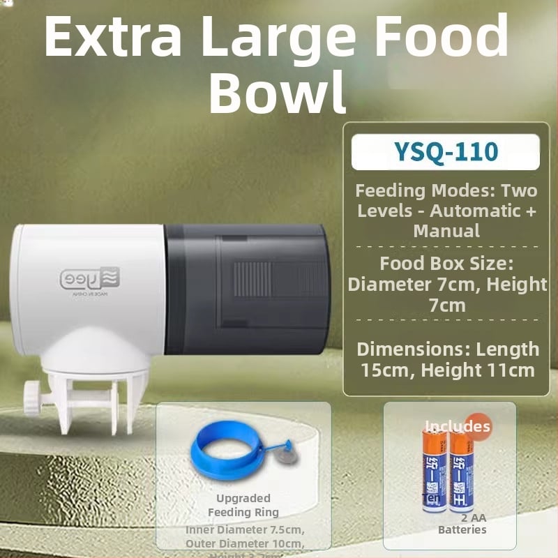 yee automata haltáp etető időzítővel, műanyag burkolat, nagy kapacitású akváriumhoz koi és aranyhalak számára