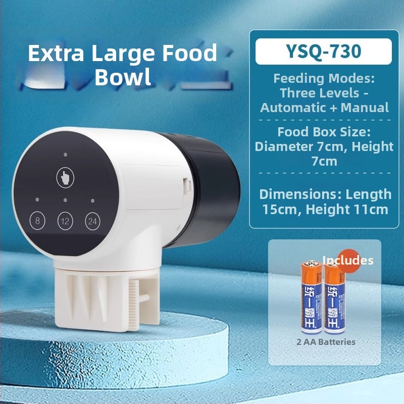 yee automata haltáp etető időzítővel, műanyag burkolat, nagy kapacitású akváriumhoz koi és aranyhalak számára