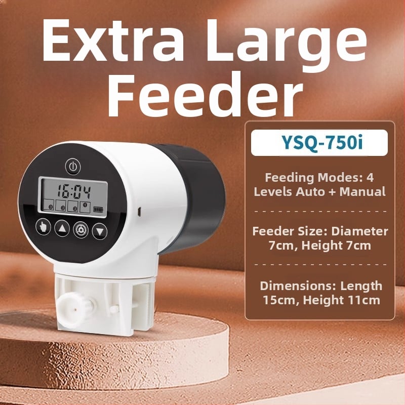 yee automata haltáp etető időzítővel, műanyag burkolat, nagy kapacitású akváriumhoz koi és aranyhalak számára