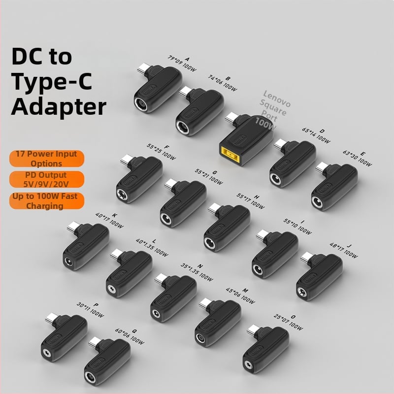 PD адаптер за захранване: DC женски към USB-C мъжки, 100W, PD поддръжка 5/9/20V