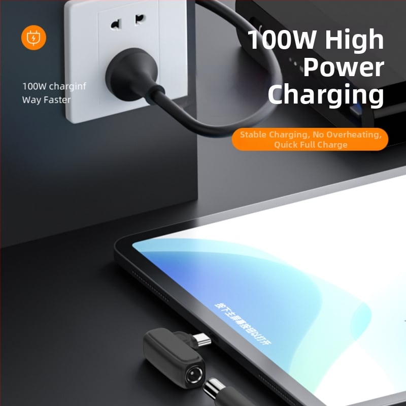 PD napájací adaptér: DC samica na USB-C samec, 100W, PD podpora 5/9/20V