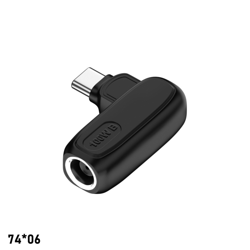 PD адаптер за захранване: DC женски към USB-C мъжки, 100W, PD поддръжка 5/9/20V