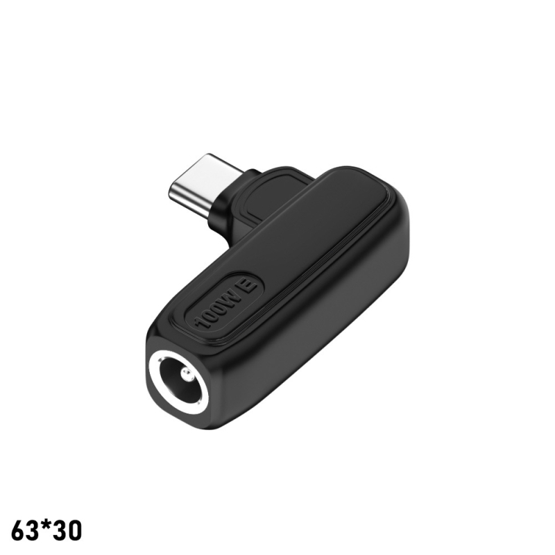 PD адаптер за захранване: DC женски към USB-C мъжки, 100W, PD поддръжка 5/9/20V