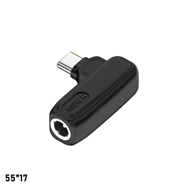PD адаптер за захранване: DC женски към USB-C мъжки, 100W, PD поддръжка 5/9/20V