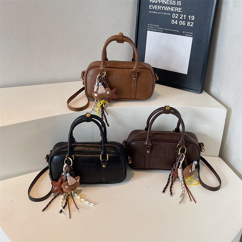 Ženska Bowling torba, jesen/zima retro stil, torba preko ramena i crossbody, model 2025