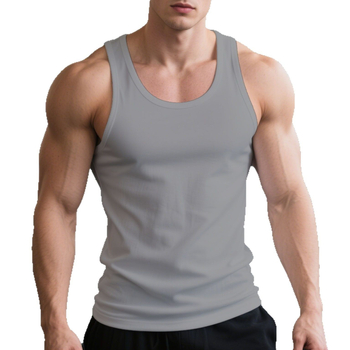 Vesta sport pentru bărbați – fără mâneci, ușoară, respirabilă, material din poliester, pentru exerciții de vară