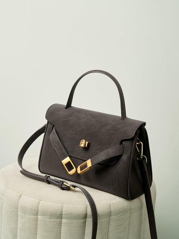 Meixishu Crossbody torba – Prava koža, koža drugog sloja, pravokutnog casual stila s kopčom, unutarnji džepovi: zip, džep za telefon, džep za dokumente, jedna naramenica, za svakodnevnu upotrebu, ljeto 2026
