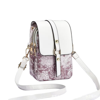 PU ženska torba – mala kvadratnog oblika, gradski minimalistički stil, jednoručna naramenica, klapna zatvarač; unutarnji džepovi: džep sa zipom, džep za telefon, džep za dokumente; podstava poliester-pamučna