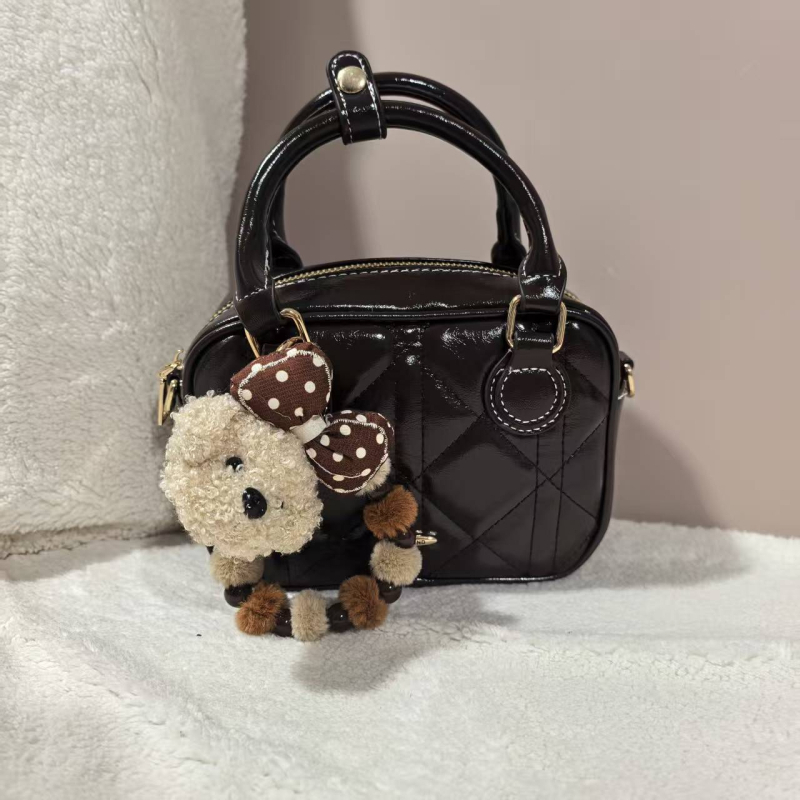 PU torbica s dijamantnim uzorkom, pravokutna crossbody torba sa zatvaračem, džep za telefon