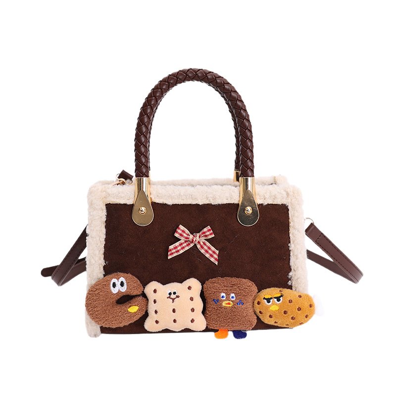 Crossbody torbica color-block od PU, horizontalni kvadratni oblik, zatvaranje zatvaračem