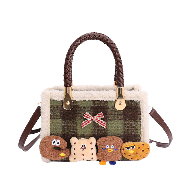 Crossbody torbica color-block od PU, horizontalni kvadratni oblik, zatvaranje zatvaračem