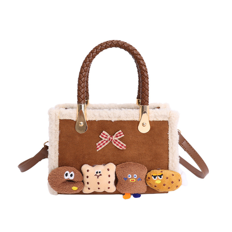 Crossbody torbica color-block od PU, horizontalni kvadratni oblik, zatvaranje zatvaračem