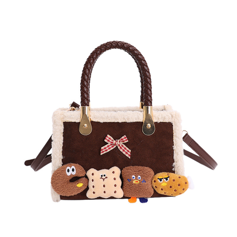 Crossbody torbica color-block od PU, horizontalni kvadratni oblik, zatvaranje zatvaračem