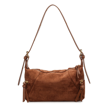 Ženska crossbody Tote torba od velura, europsko-američki retro stil, zatvarač, poliester podstava