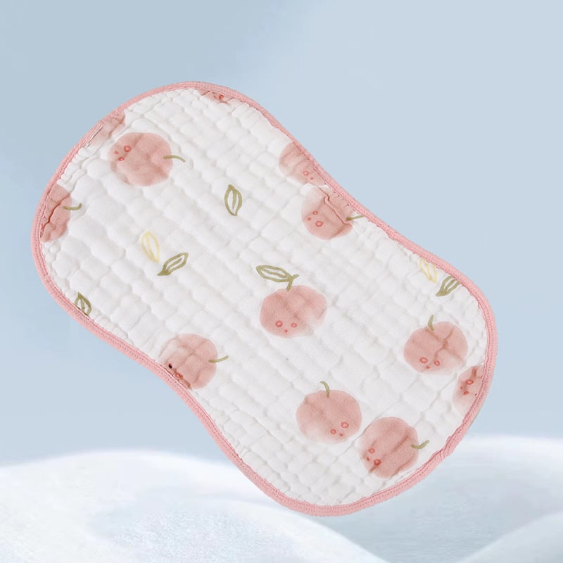 Бебешка възглавничка – чист памук, дишаща, попиваща изпотяване, карикатурен стил, подходяща за новородени до 12 месеца