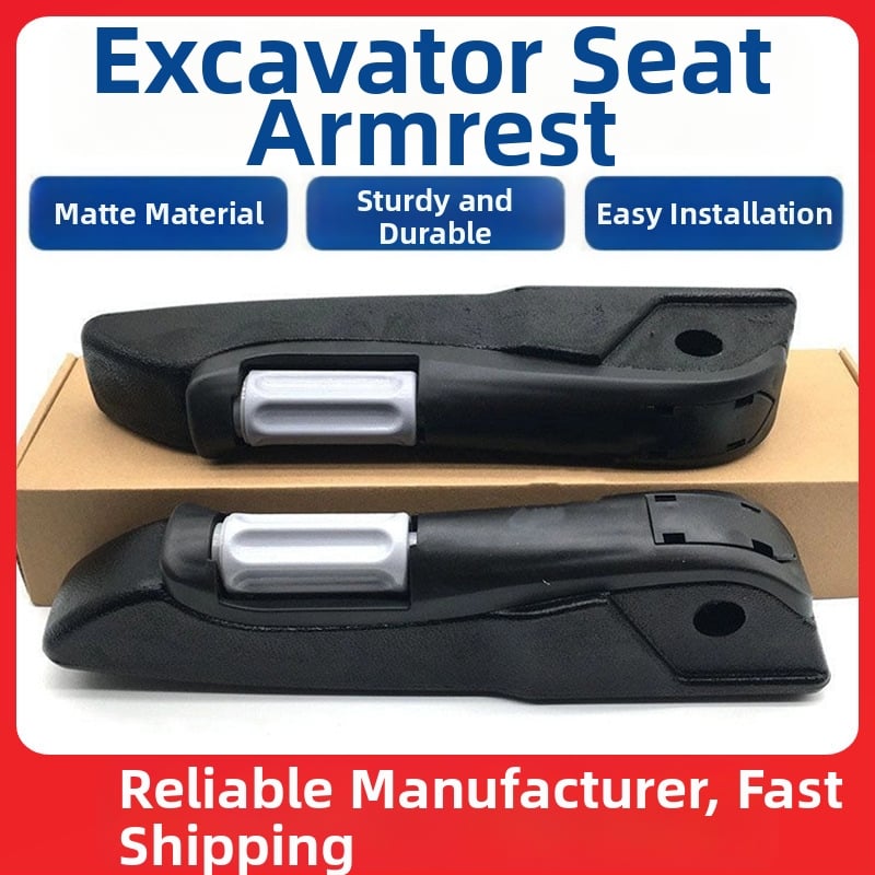 Комплект за седалка на багер: скоба за подлакътник в кабината с калъф за седалка и ръкавици за подлакътник, съвместим с Komatsu и SANY