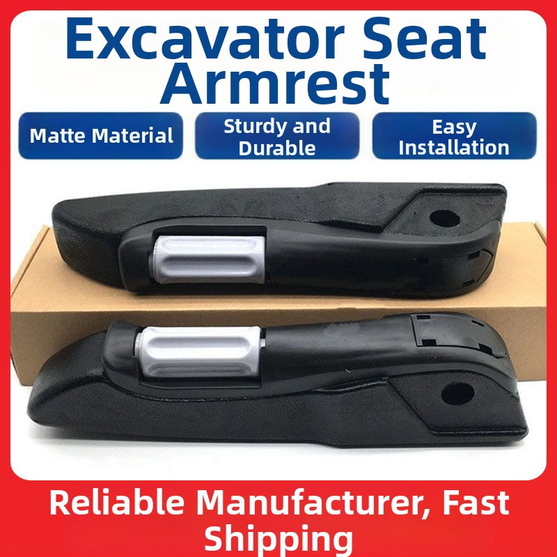 Комплект за седалка на багер: скоба за подлакътник в кабината с калъф за седалка и ръкавици за подлакътник, съвместим с Komatsu и SANY
