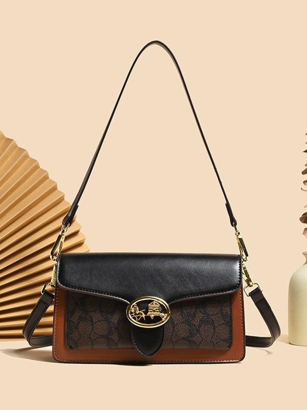 Torba preko ramena – Europski retro PU, jesen 2025, magnetska kopča, džep za telefon i dokumente