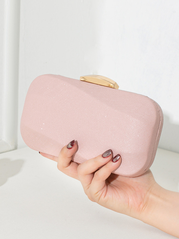 Mu Mu PU clutch torba, vodoravni kvadratni oblik, otvoreno gornje, gradska jednostavnost, džep za mobitel