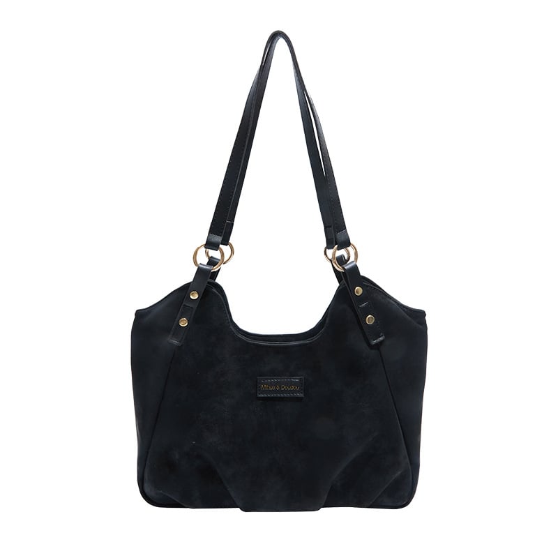 Semiš tote torba s zatvaračem na zip, laminirana unutarnja džep na zip, horizontalni kvadratni oblik, jedna naramenica.