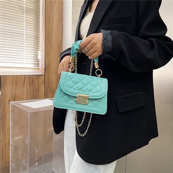PU crossbody torbica, ulični stil, mala kvadratna torba, horizontalnog oblika
