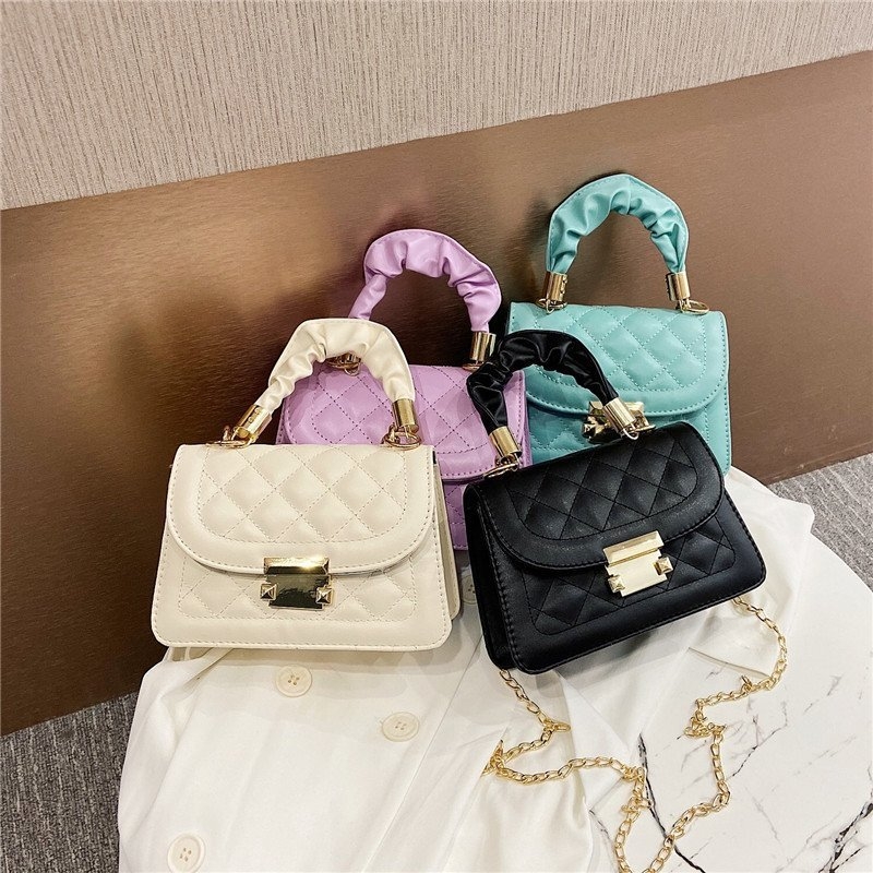 PU crossbody torbica, ulični stil, mala kvadratna torba, horizontalnog oblika