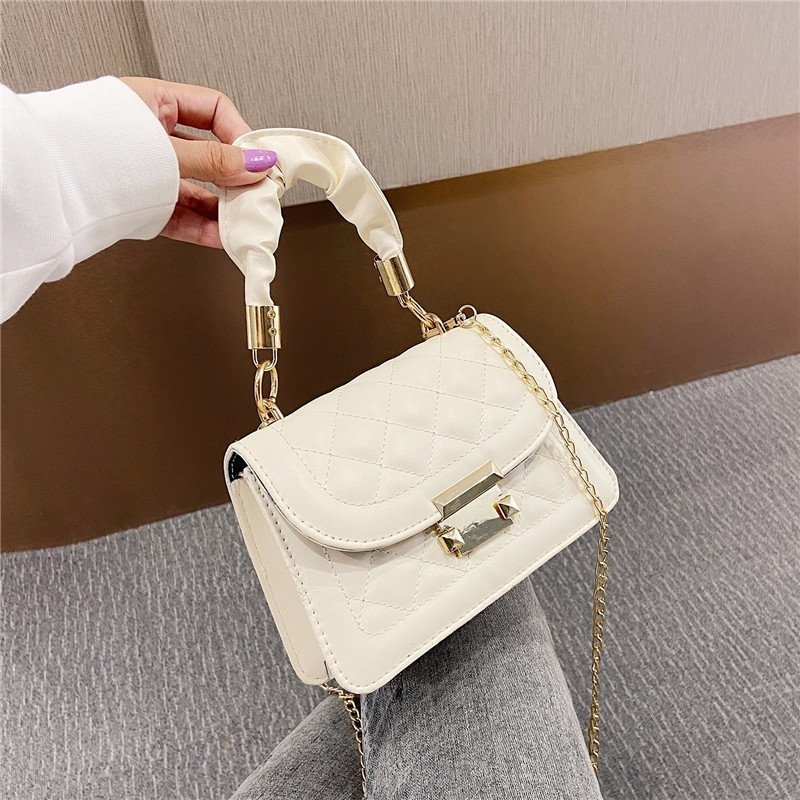 PU crossbody torbica, ulični stil, mala kvadratna torba, horizontalnog oblika