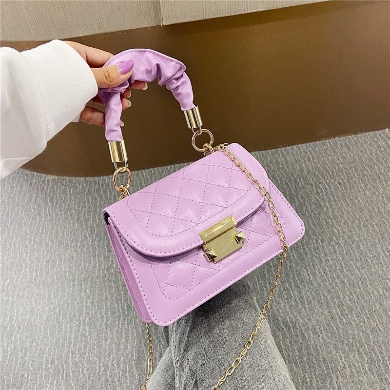 PU crossbody torbica, ulični stil, mala kvadratna torba, horizontalnog oblika