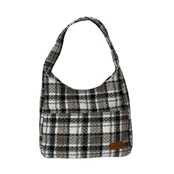 Ženska vunena tote torba, ulični stil, vertikalni kvadratni oblik, magnetsko zatvaranje, unutarnja pretinica za telefon