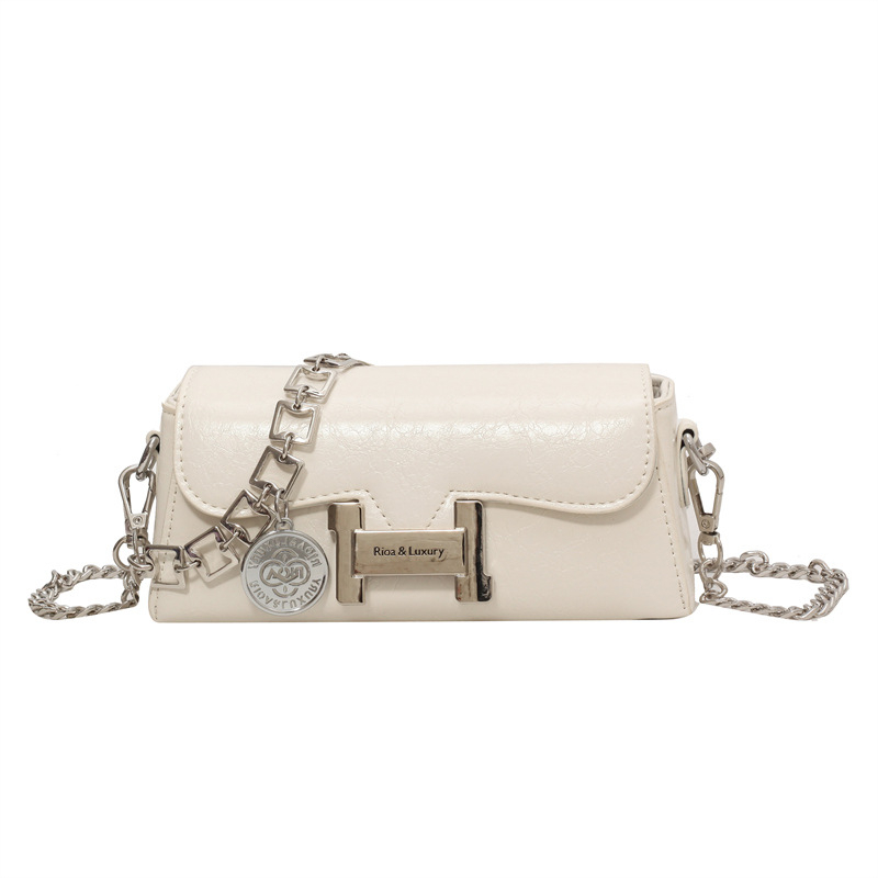 PU torba ispod pazuha, gradski minimalistički stil, horizontalni kvadratni oblik, magnetska kopča, džep za ID