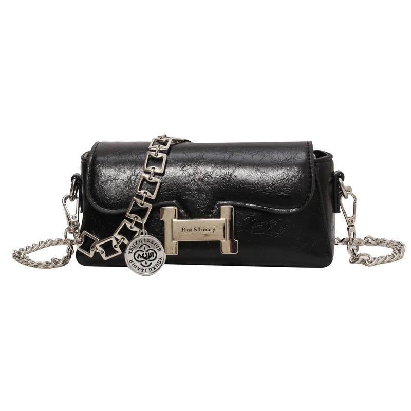 PU torba ispod pazuha, gradski minimalistički stil, horizontalni kvadratni oblik, magnetska kopča, džep za ID