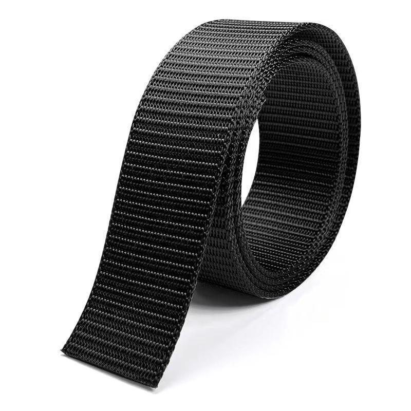 Najlonski pojas s platnenom trakom, širina 3.8 cm, svestran casual i sportski stil