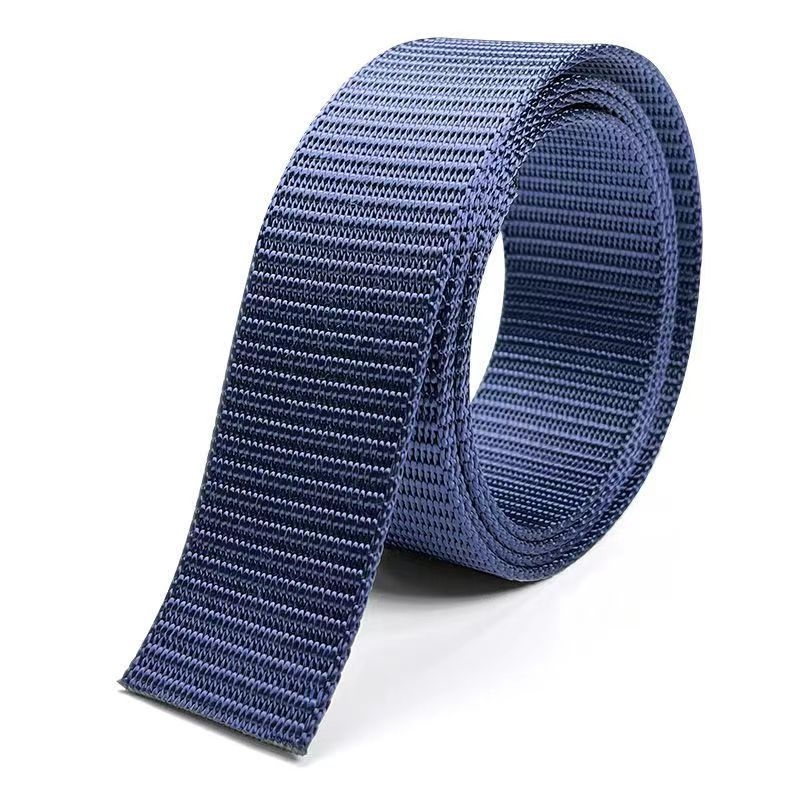 Najlonski pojas s platnenom trakom, širina 3.8 cm, svestran casual i sportski stil