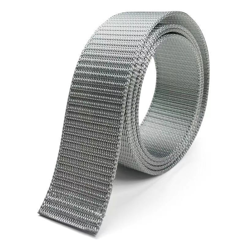 Najlonski pojas s platnenom trakom, širina 3.8 cm, svestran casual i sportski stil