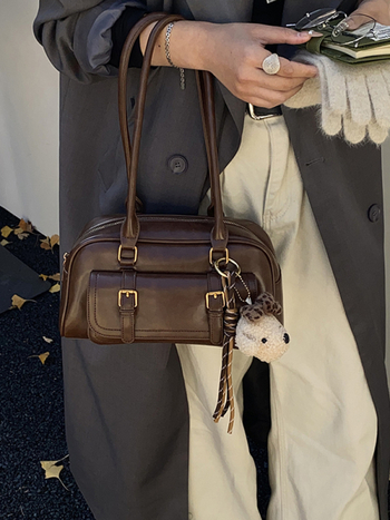 Torba ispod pazuha s velikim kapacitetom, jesen 2025, ženski retro korejski stil, crossbody torba