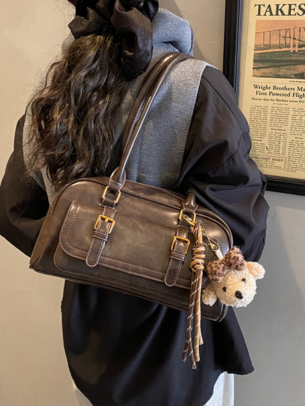 Torba ispod pazuha s velikim kapacitetom, jesen 2025, ženski retro korejski stil, crossbody torba