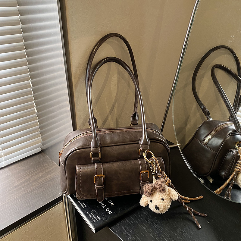 Torba ispod pazuha s velikim kapacitetom, jesen 2025, ženski retro korejski stil, crossbody torba