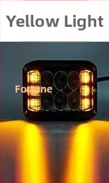 Három oldalú LED munka lámpa autókhoz - 36W, 3000lm, 9-36V, alumínium