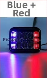 Három oldalú LED munka lámpa autókhoz - 36W, 3000lm, 9-36V, alumínium