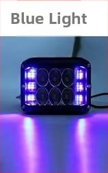 Három oldalú LED munka lámpa autókhoz - 36W, 3000lm, 9-36V, alumínium