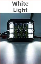 Három oldalú LED munka lámpa autókhoz - 36W, 3000lm, 9-36V, alumínium